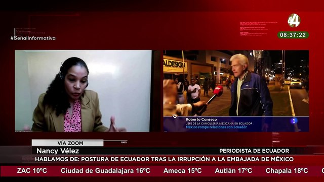 Nancy Vélez habla sobre la postura de Ecuador tras la irrupción a la embajada de México