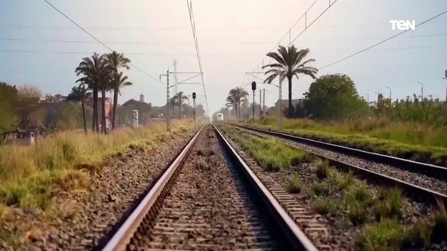 تصوير جوي لتقدم أعمال تنفيذ مشروع الخط الأول من شبكة القطار الكهربائي السريع السخنة/العلمين/مطروح