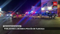 Pobladores linchan a policía en Tlaxcala tras el asesinato de un taxista