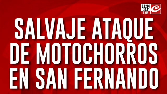 San Fernando: motochorros golpearon y arrastraron a una joven