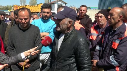 Altındağ 'da belediye işçilerinin eylemleri sürüyor!