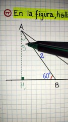 Trigonometría : Tangente de un ángulo/Ejercicio 1