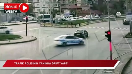 Download Video: Trafik polisinin yanında drift yapan sürücüye para cezası verildi