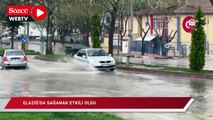 Kenti sağanak vurdu