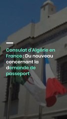Consulat d'Algérie en France  Du nouveau concernant la demande de passeport