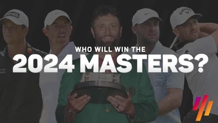 Скачать видео: Rahm, Scheffler, McIlroy - Who will win the 2024 Masters?