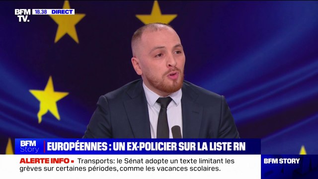 Matthieu Valet (candidat RN aux élections européennes et ancien commissaire de police) ne se serait pas engagé pour le parti de Jean-Marie Le Pen