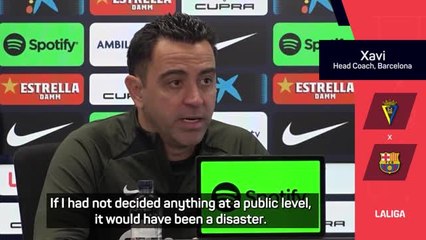 Barca fighting for title because I chose to quit - Xavi