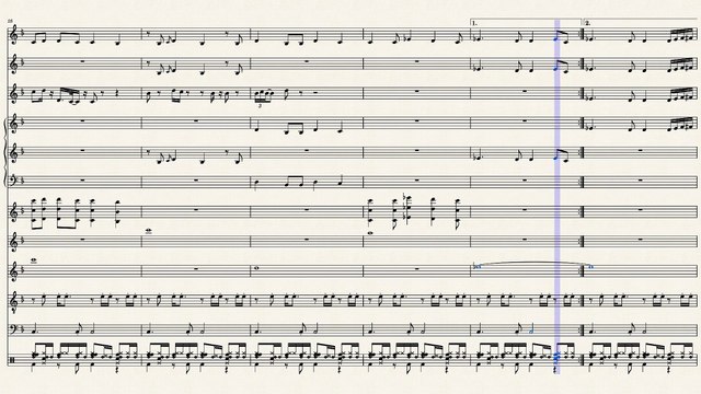 النوتة الموسيقية,,, وعدد من الالات,,,,لرائعة عبد الحليم,,,قولولوا الحقيقة ,,,تدوين ,,,,ماهر الغمرى