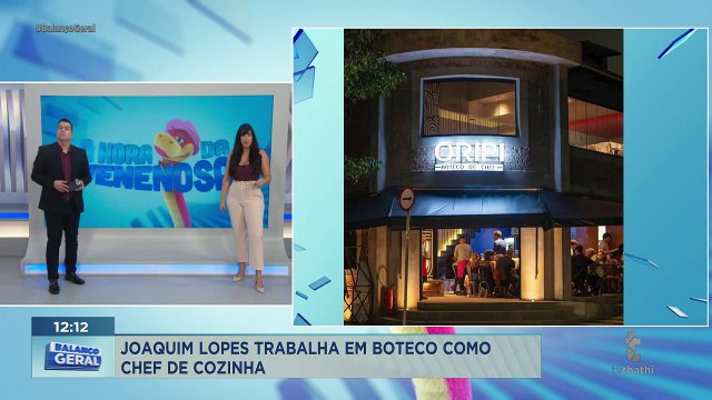Joaquim Lopes passa a trabalhar como chef de cozinha