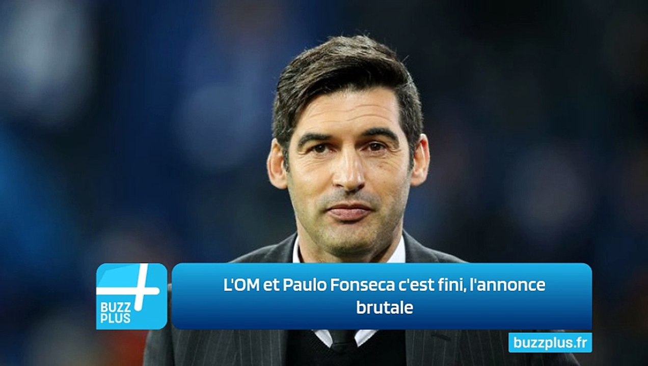 L'OM et Paulo Fonseca c'est fini, l'annonce brutale