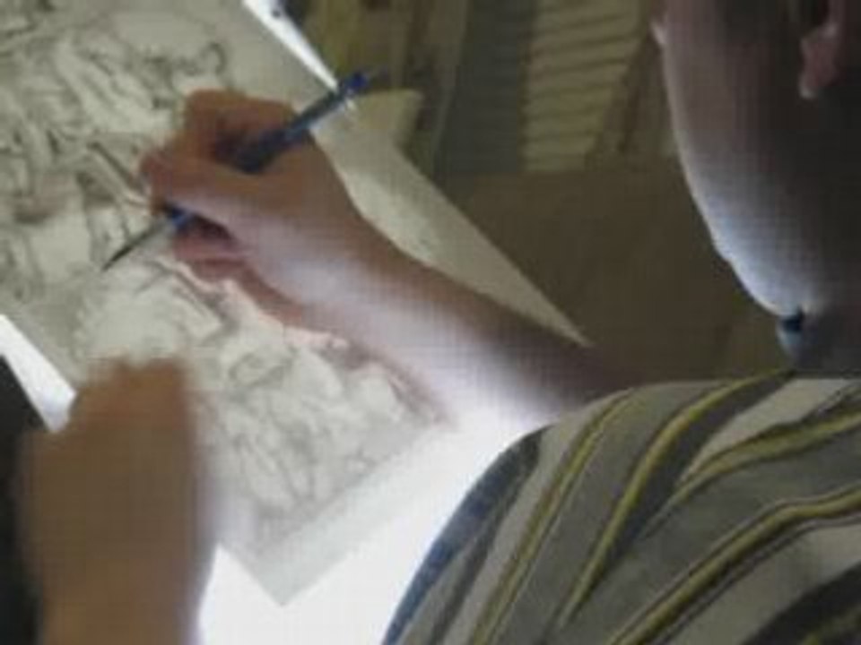 Time-Lapse Comic Book Page Drawing - Project:Camelot #1 p8