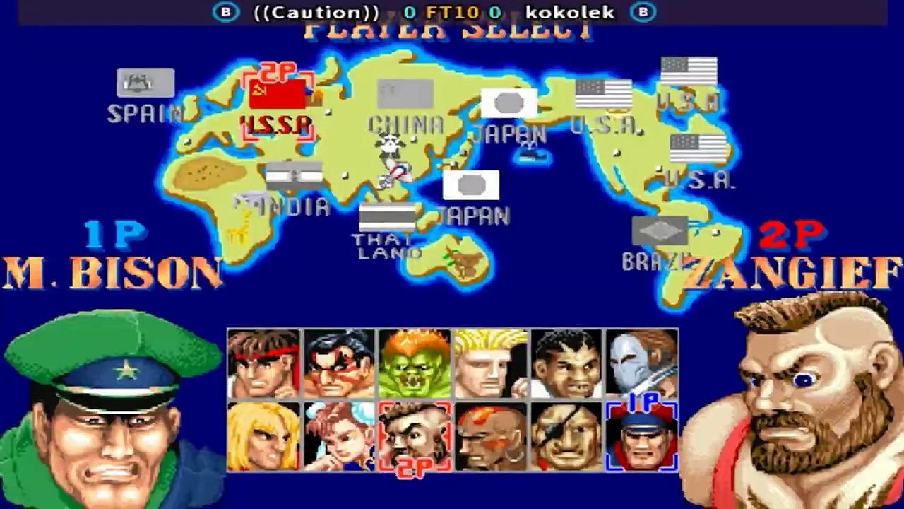 Street Fighter II'_ Champion Edition - ((Caution)) vs kokolek FT10