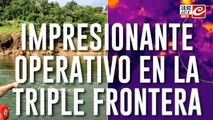 impresionante operativo en la triple frontera: contrabando en vivo