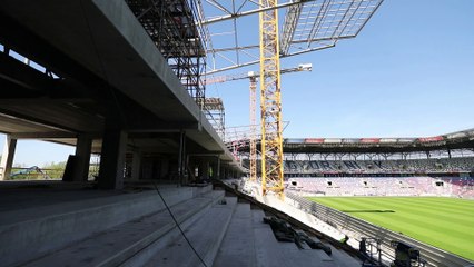 Zabrze Stadion Górnika Budowa
