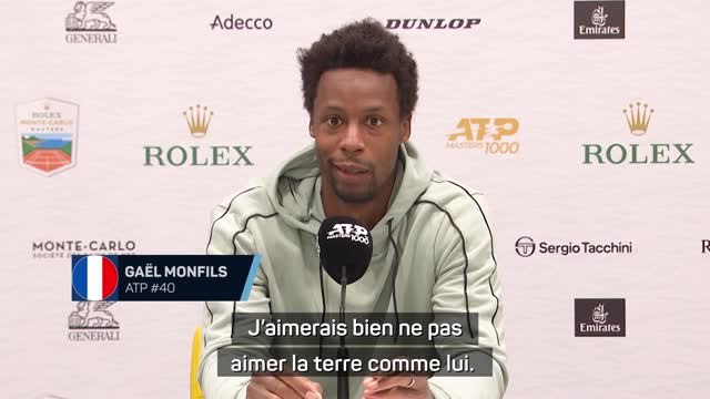 Monte Carlo - Monfils : J'aimerais bien ne pas aimer la terre battue comme Medvedev