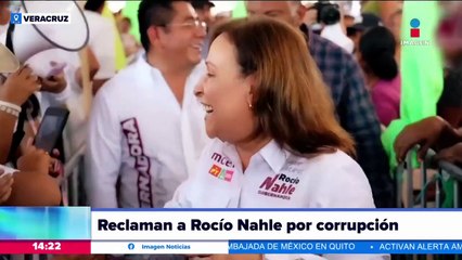 Habitantes reclaman a Rocío Nahle por corrupción