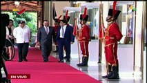 El presidente Nicolás Maduro recibe a su homólogo Gustavo Petro