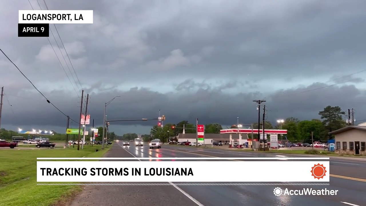 Severe storms rumble into Louisiana