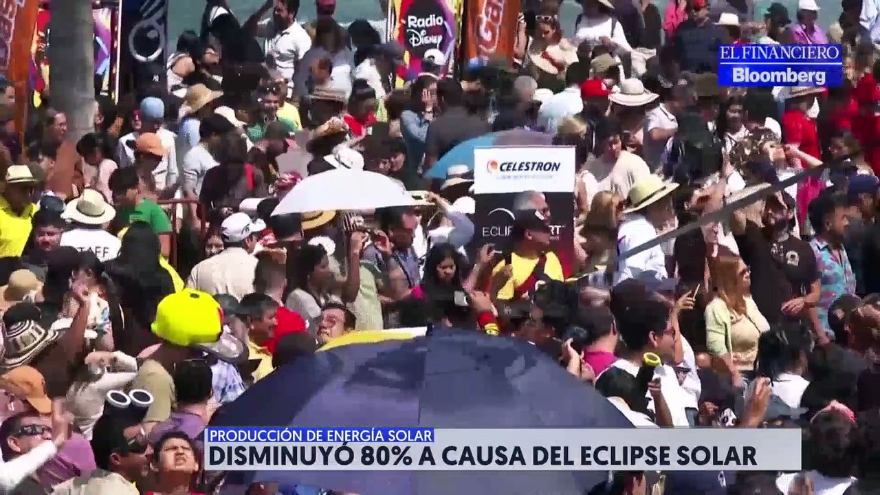 Eclipse solar provocó disminución de energía solar de hasta el 80%