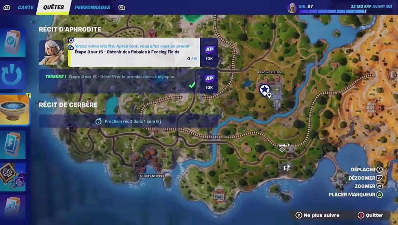 Guide des défis du récit d'Aphrodite - FORTNITE