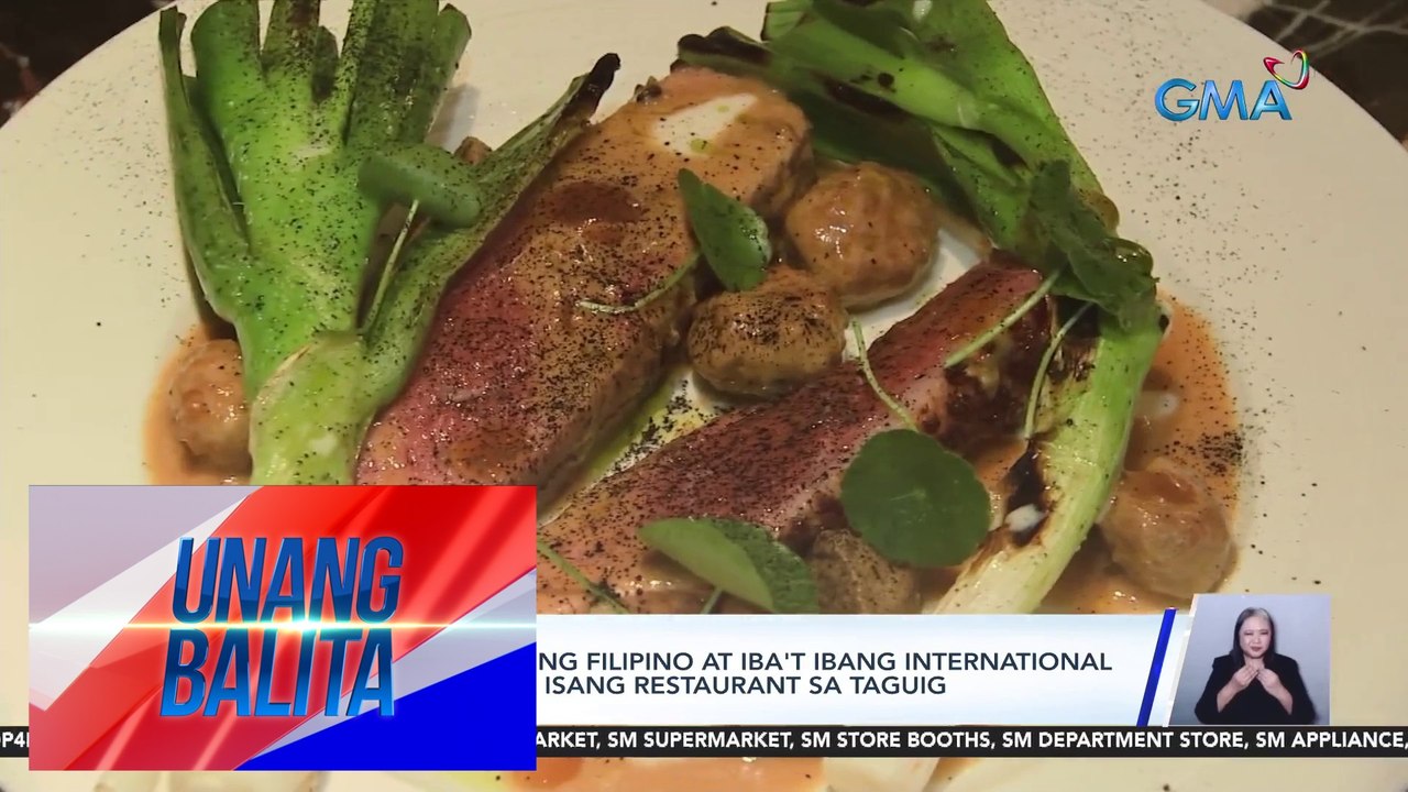 Pagkaing inspired ng Filipino at iba't ibang international cuisine, tampok sa isang restaurant sa Taguig | UB