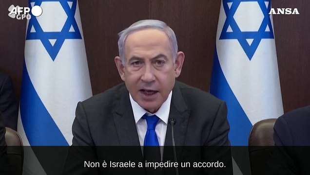 Netanyahu: Nessun cessate il fuoco senza il rilascio degli ostaggi