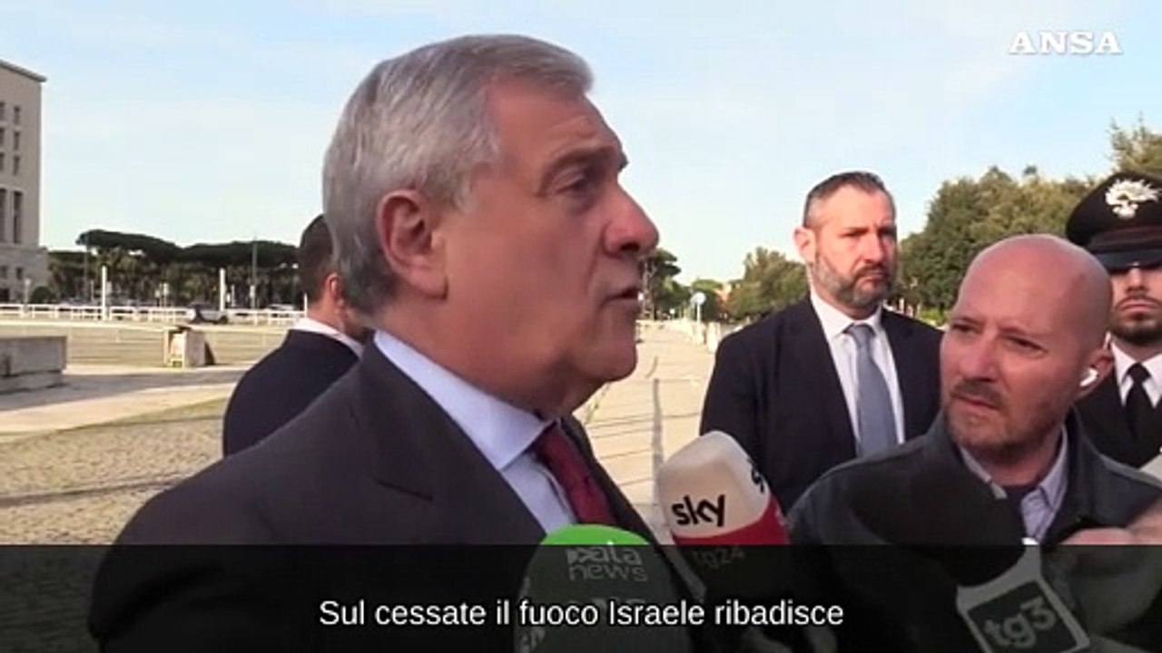 Tajani: "Israele e' per il cessate il fuoco con la liberazione degli ostaggi"
