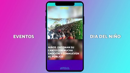 Video viral: Niños  entonan su canto con mucha emoción y conmueven al público