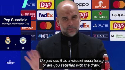 Letting the lead slip was not an opportunity missed - Guardiola