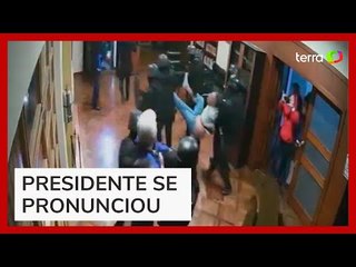 Vídeo mostra polícia do Equador invadindo embaixada do México e prendendo ex-vice-presidente