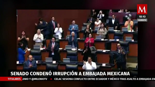 Irrupción en embajada de México en Ecuador es condenada por el Senado