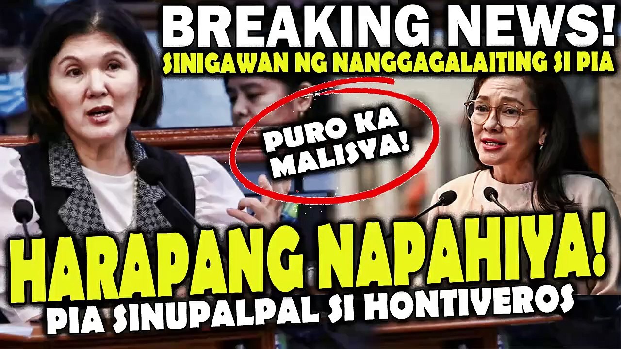 "MAY ALAM KA BA!" Risa Nangarag ng dinuro at sinigawan ng nanggagalaiting si Pia Cayetano.
