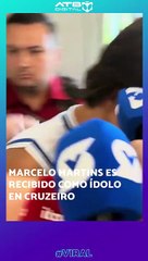 Marcelo Martins Moreno llegó este domingo a Belo Horizonte y fue recibido por una gran cantidad...