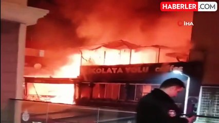 Üsküdar'da iş yerinde yangın paniği