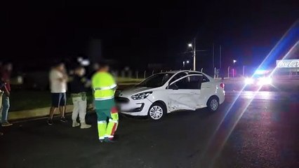 Acidente grave deixa carros destruídos no Trevo da Portal