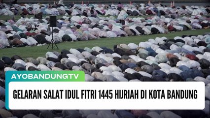Gelaran Salat Idul Fitri 1445 Hijriah di Kota Bandung