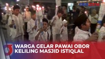 Ratusan Warga Gelar Pawai Obor Keliling Masjid Istiqlal, Jakarta Pusat