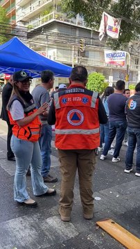 Manifestación en Insurgentes por agua contaminada en Benito Júarez