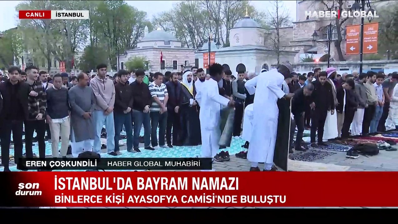 Ayasofya'da bayram namazı