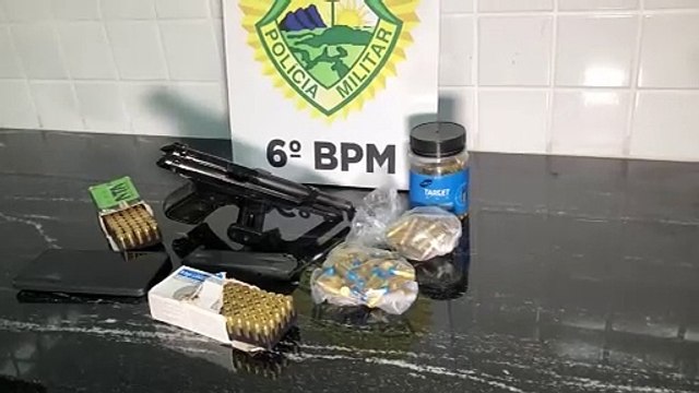 Homem é detido após ser flagrado fazendo disparos de arma de fogo em Céu azul
