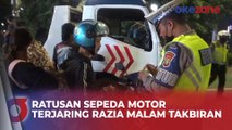 Ratusan Sepeda Motor Terjaring Razia Malam Takbiran di Bundaran Senayan, Jakarta Selatan