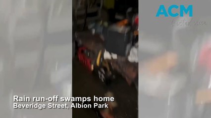 Rain run-off swamps Albion Park home | April 6, 2024 | Illawarra Mercury