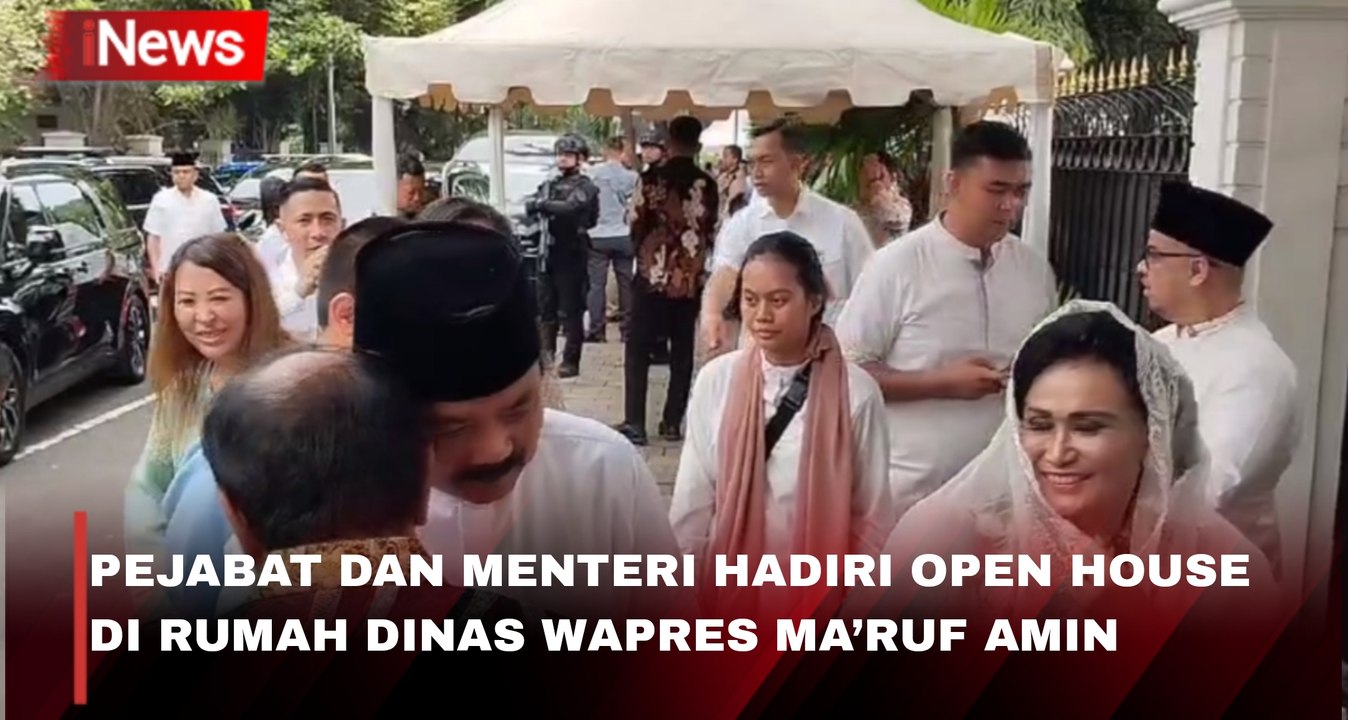 Menteri dan Sejumlah Pejabat Hadiri Open House di Rumah Dinas Wakil Presiden Ma’ruf Amin