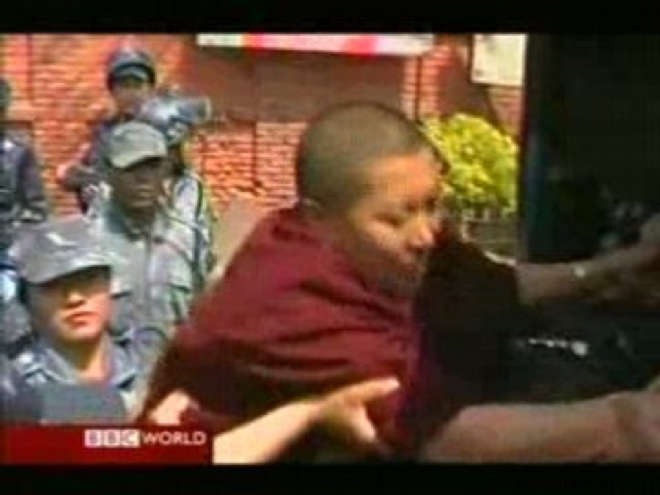 BBC report: Nepalese Police beating Tibetan School Strudents