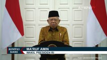 Wapres Ma'ruf Amin Ucapkan Selamat Idulfitri ke Seluruh Masyarakat Indonesia