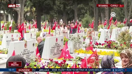 Edirnekapı Şehitliğinde hüzünlü bayram