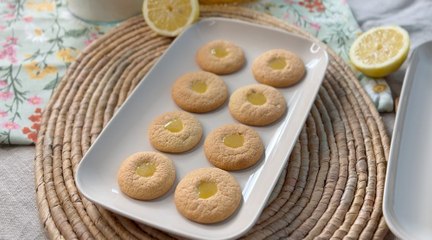 Bocaditos con crema de limón