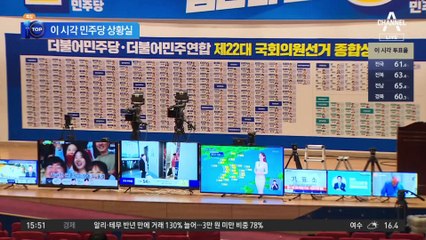 “0.7% 패배 반복해선 안 돼”…이 시각 민주당 상황실