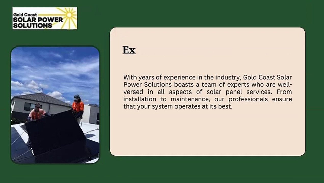 Choose Quality Gold Coast Solar Power Solutions for Your Solar Panel Services